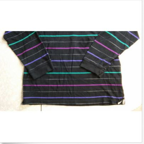 Colorful Black Striped Long Sleeve Golf Polo by Payne Stewart Legacy - Picture 2 of 5